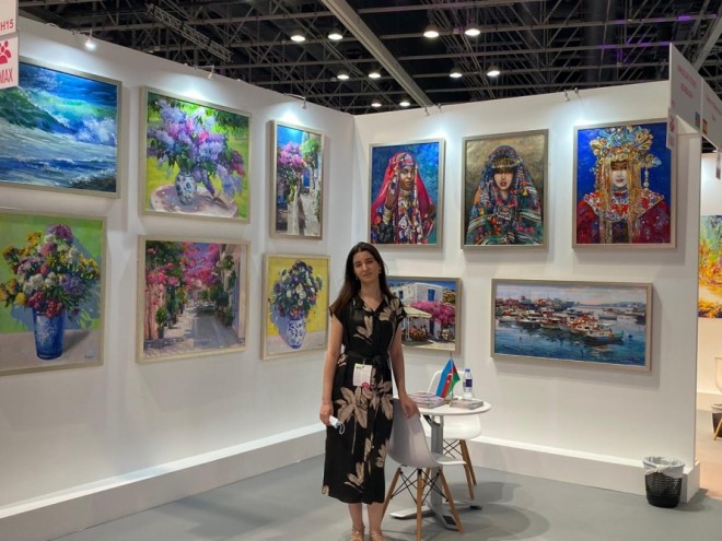 Nərgiz beynəlxalq sərgidə uğur qazandı - foto