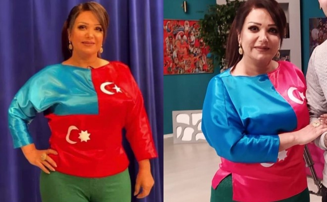 Mənzurə geyimi ilə gündəmə gəldi - foto
