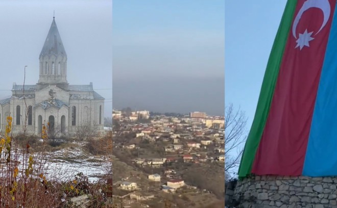 Müğənnilərin Şuşa və Xankəndi görüntüləri - video