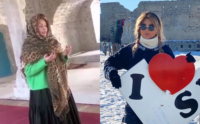 Xalq artisti sənət dosları ilə Şuşada - foto+video