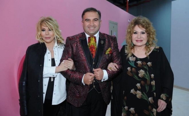 Xalq artistləri barışıqdan sonra - foto