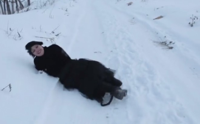 Xuraman çəkiliş zamanı yıxıldı