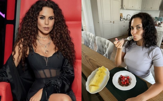 Nastya yoqurt yeməklə gözəl qalır