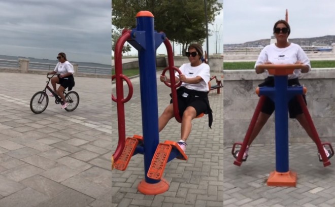 Xalq artisti bulvarda gəzintiyə çıxdı