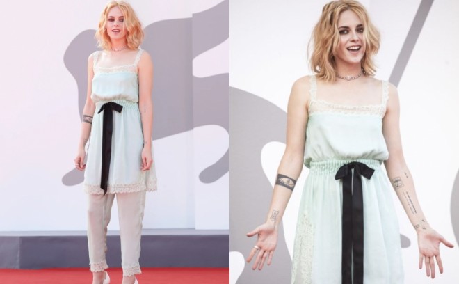 Kristen Stüart geyimi ilə gündəmə gəldi - foto