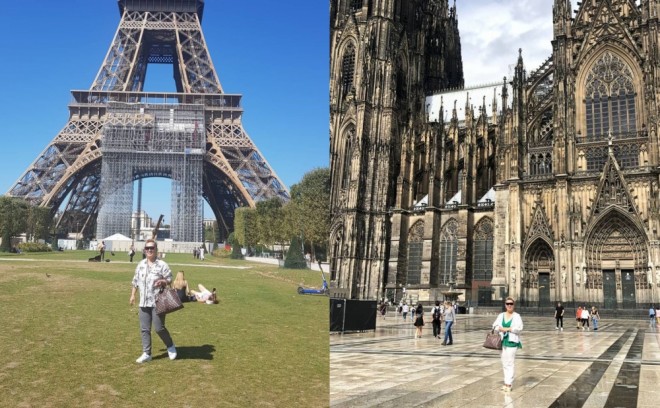 Əməkdar artistin Avropa gəzintisi - foto