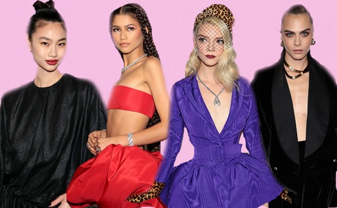 Ulduzlar qırmızı xalça da poz verdilər - foto