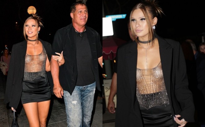 Model ad günü üçün transparan geyindi - foto