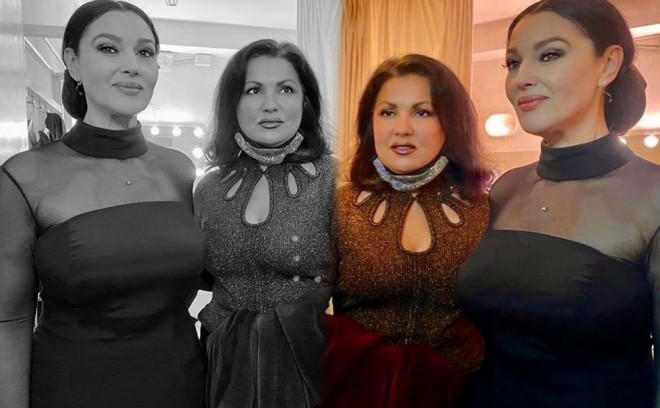 Anna Netrebko Monika Belluççi ilə görüşüb - foto