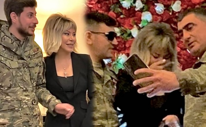 Xalq artisti qazilərlə görüşüb - foto