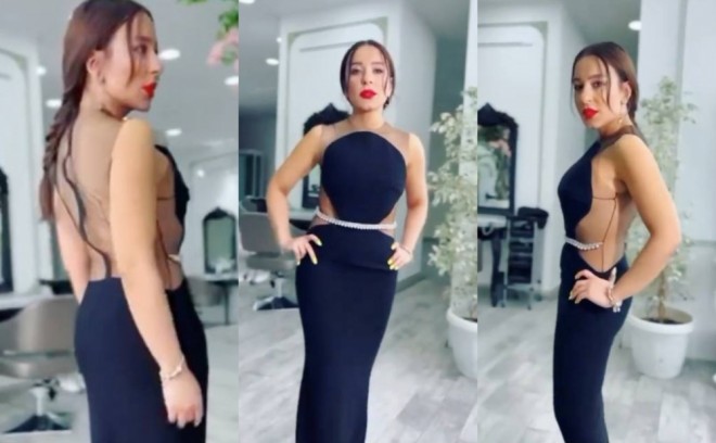 Tünzalə geyimi ilə diqqət çəkib