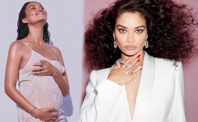 Model Şanina Şeyk hamilədir - foto