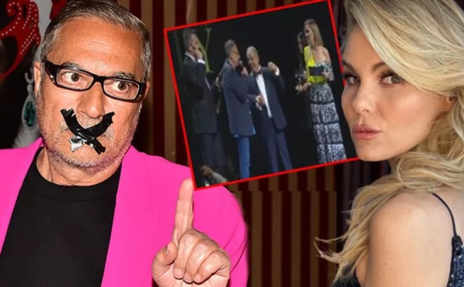 Şoumen ağzını skoçlayıb 