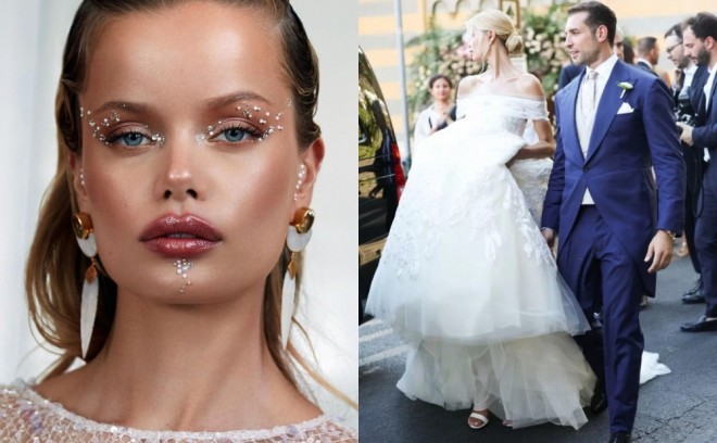 Model iş adamı ilə evləndi - foto