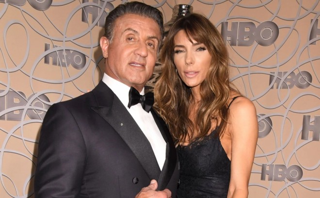 Silvestrin 25 illik model xanımı ilə  fotosu