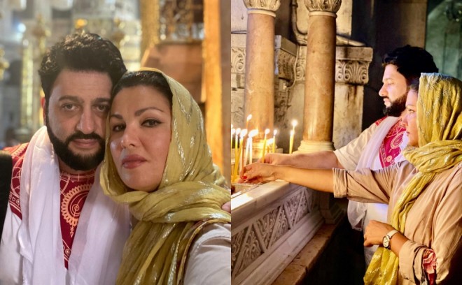 Xalq artisti xanımı ilə Qüdsdə - foto  