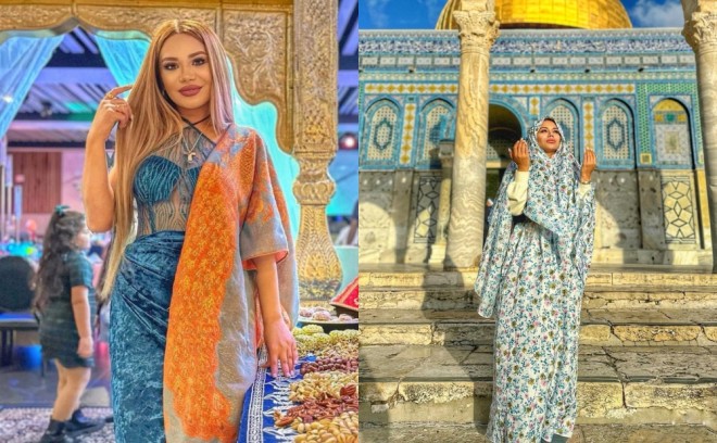 Türkanın məscidin yanındakı fotosu qınanıb
