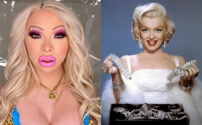 Aktrisa özünü Merilin Monroya bənzətdi - foto