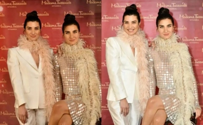 Aktrisa heykəlini görəndə təəccüblənib-foto