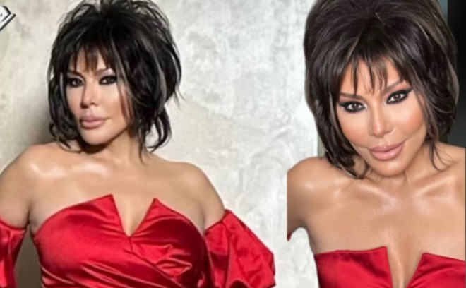 Xalq artistinin fərqli makiyaj və saç düzümü - foto