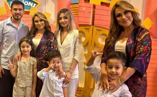 Xalq artistinin ailəsi ilə fotoları
