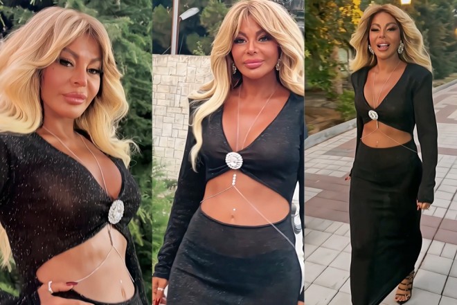 Aygünün transparan geyimi  
