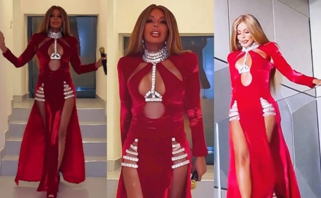 Xalq artisti geyimi ilə diqqət çəkib
