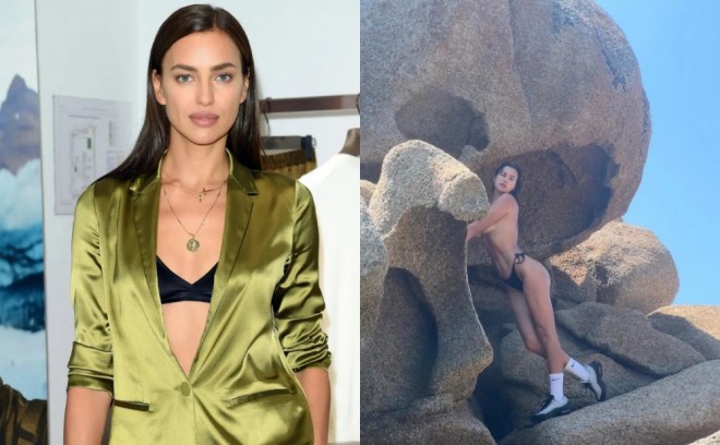 İrinanın yarıçılpaq şəkilləri