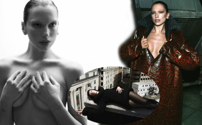 Dua Lipa kamera qarşısına keçib-foto