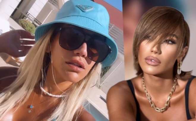 Röya qəhvəyi saçlarını sarı rəngə boyatdırıb