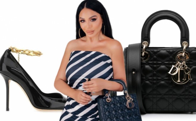 Lətifə  çantası ilə diqqət çəkdi-foto