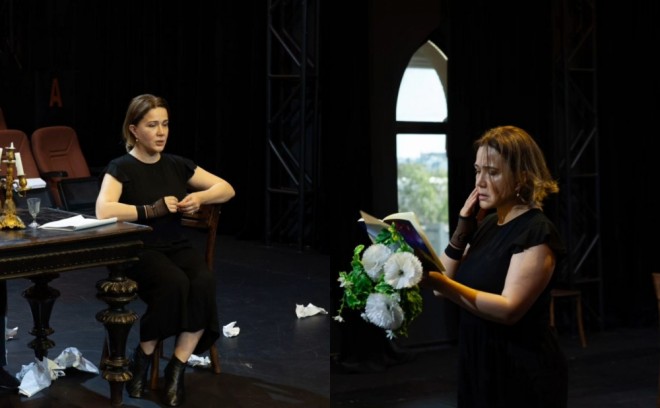 Xalq artisti "Sənsiz"in məşqində - foto