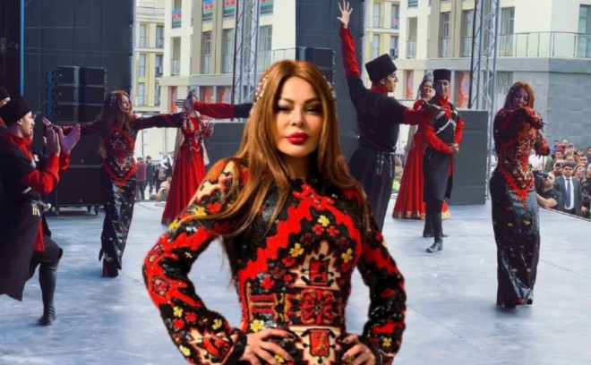 Xalq artisti geyimi ilə diqqət çəkib