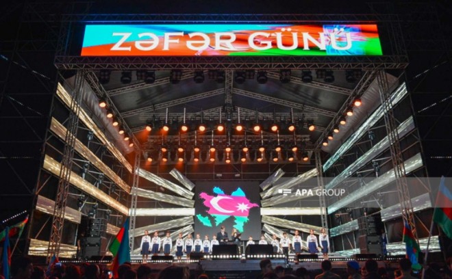 Bakıda Zəfər Günü təntənəli konsert olub-foto