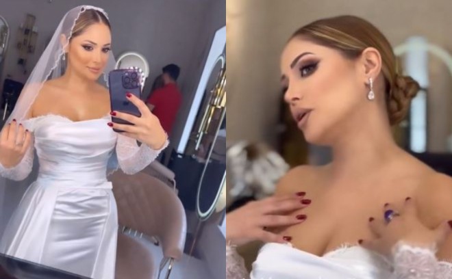 Nigar Camal yenidən gəlinlik geyinib