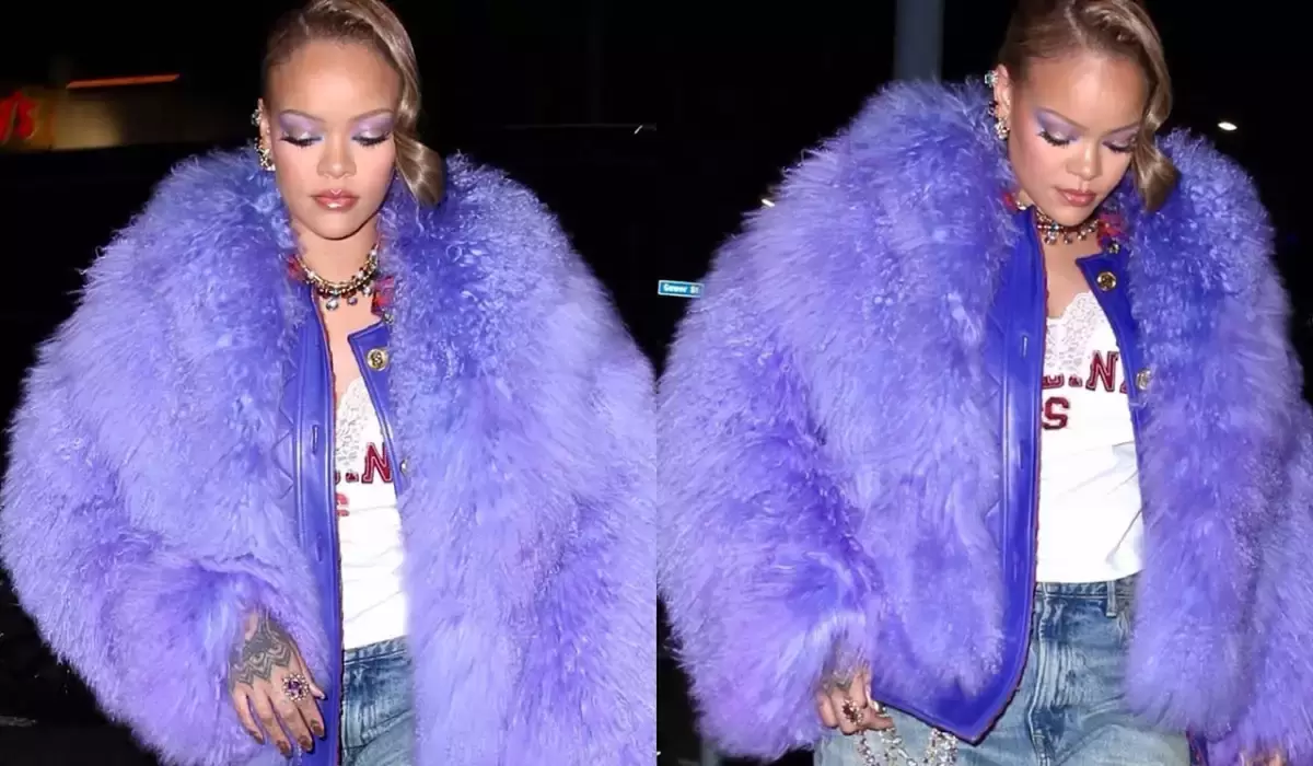Rihanna və kürkü