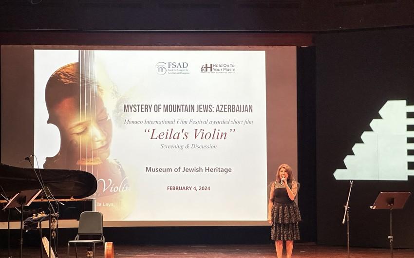 "Leylanın skripkası” Nyu-Yorkda