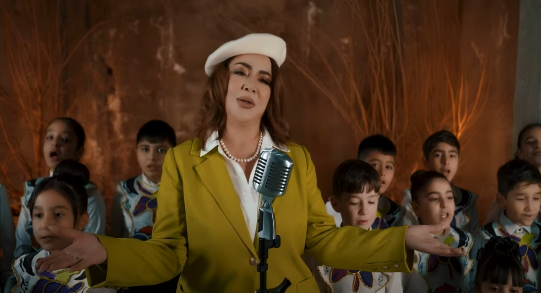 Gülüstan Əliyeva şəhid övladları ilə birgə oxudu