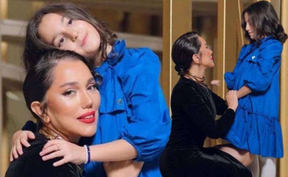 Lalə Məmmədova qızı ilə