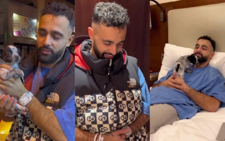 Hüseyn iti hotelə aparıb