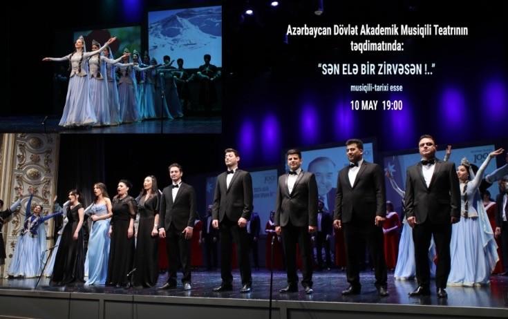 “Sən elə bir zirvəsən!” göstəriləcək