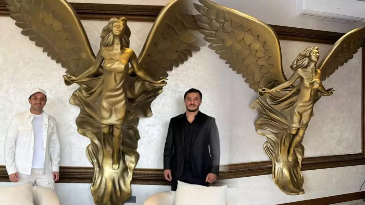 Xəyyam mələk heykəli hazırladıb - FOTO