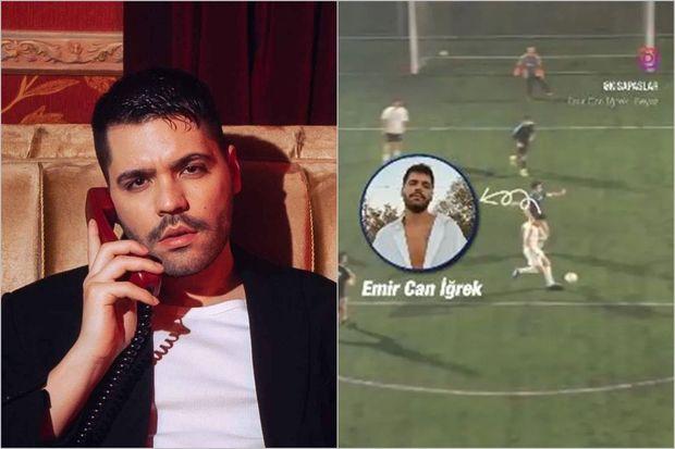 Müğənni futbol meydançasına çıxıb - VİDEO