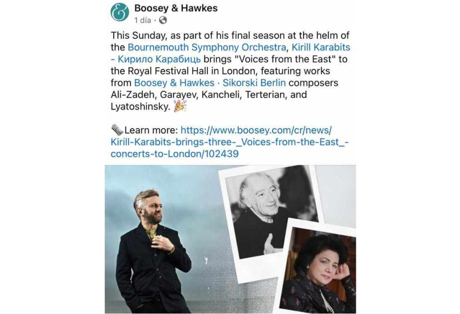 “Nağıllar” simfoniyasıLondonda ifa edilib