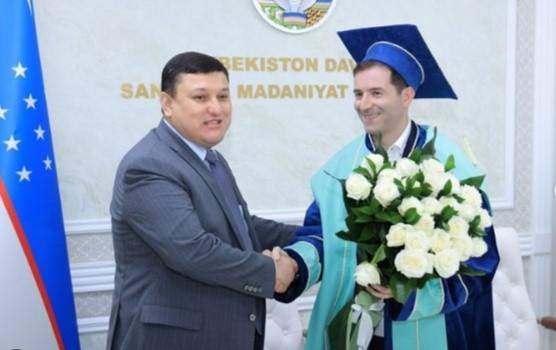 Sahib Paşazadə Özbəkistanda fəxri ad alıb