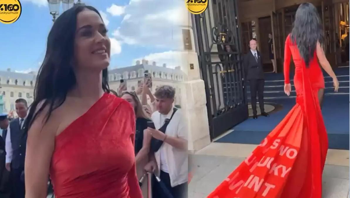 Ketri mahnının sözlərini ətəyinə yazdırıb - VİDEO