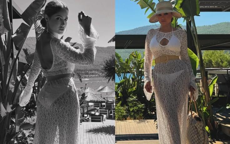 Nigar ağ çimərlik geyimində - FOTO