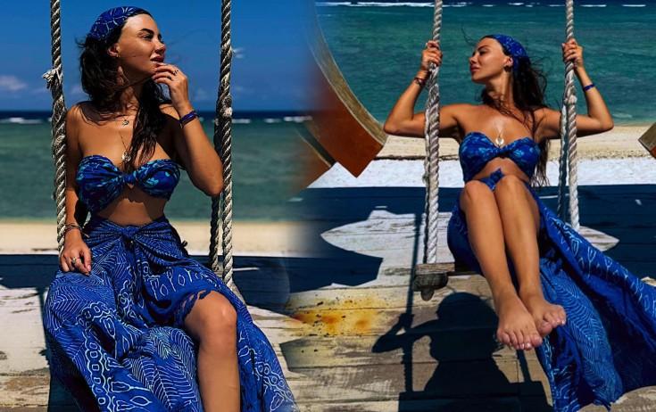 Ayselin uzun ətəklə Balidə - FOTO