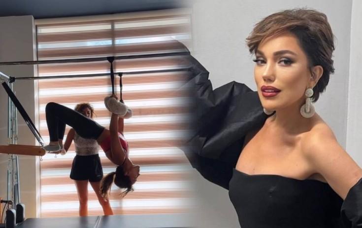 Əməkdar artistin pilates anları - VİDEO