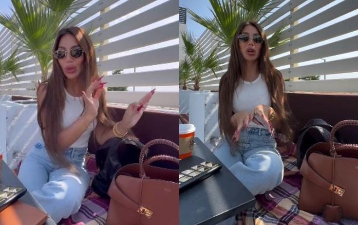 Lətifə özü ilə iki çanta götürür